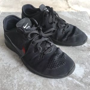 All Black NIKE Free TR Fit 5 Sneakers